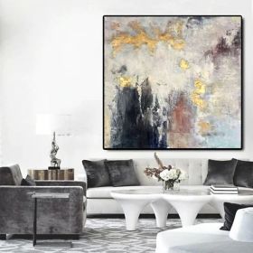 Handmade Oil Paintings On Canvas Wall Art Decoration Modern Abstract Painting Living Room Hallway Bedroom Decorative Painting (Style: 01, size: 60x60cm)