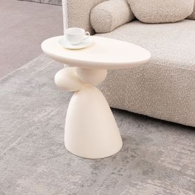 Lucky Stone End Table, Fiberglass Side Table, Modern Minimalist Corner Table, Coffee table with Decoration, Home Decor for Living Room, Bedroom (Color: as Pic)